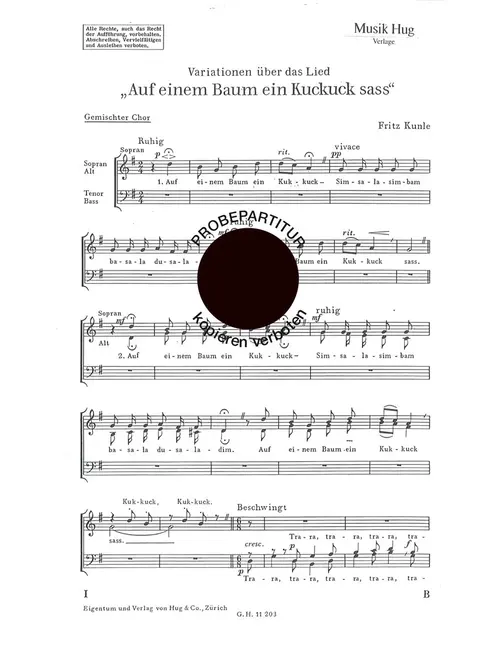 Auf einem Baum ein Kuckuck